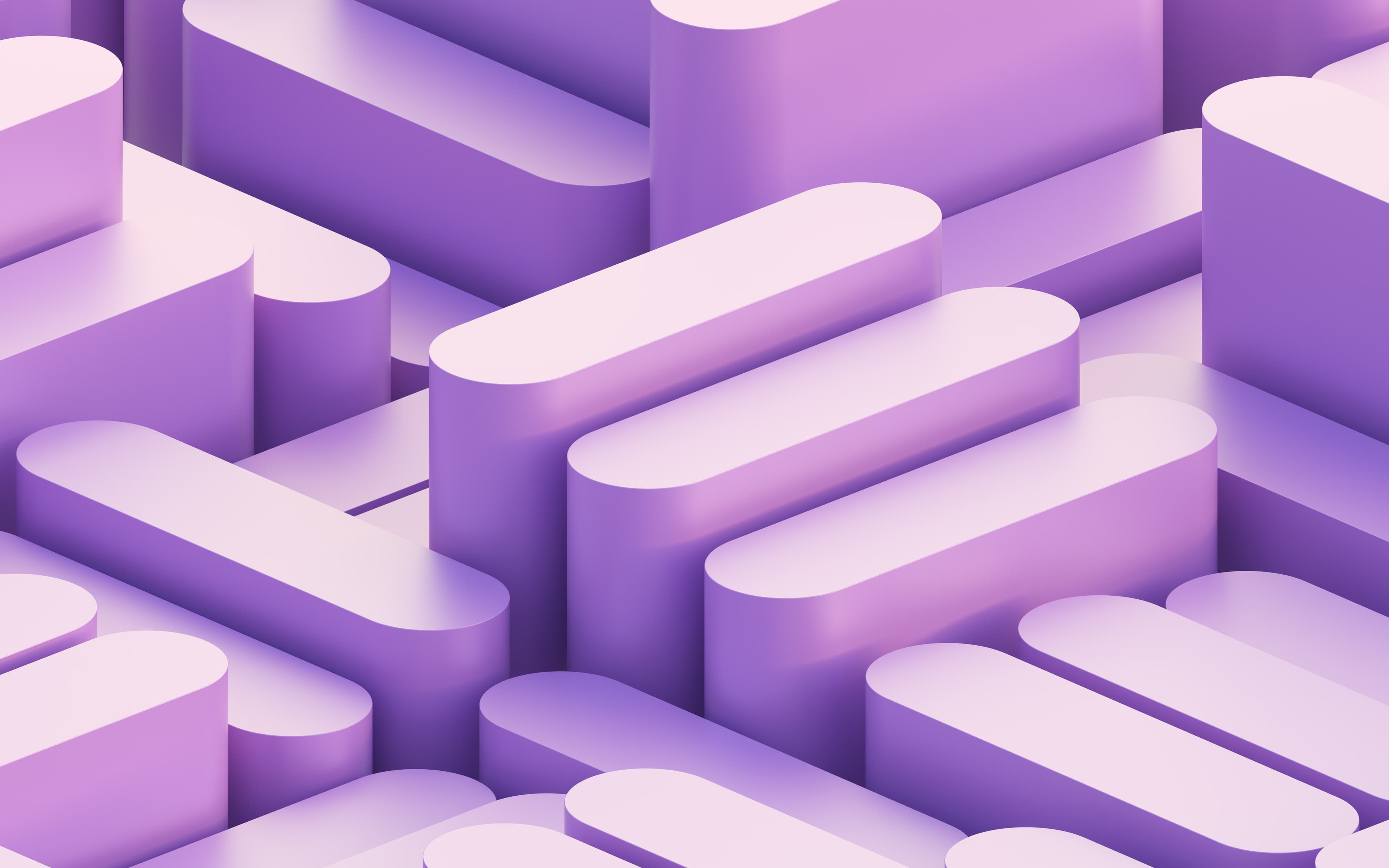 abstract purple podium - cylinders